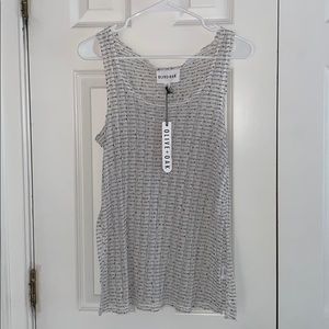 Brand new black and white tank top